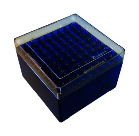 Cryobox, 132 x 132 x 95 mm, format: 9 x 9, for 81 collection tubes