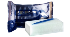 MEDISPONGE, imprégné de Solution de gluconate de chlorhexidine à 4 %.