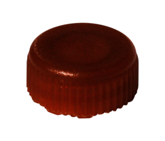 Screw cap, brown, suitable for screw cap micro tubes