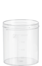 Multi-purpose container, max. volume: 250 ml, (LxØ): 78 x 70 mm, graduated, PP, translucent