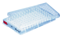Plaque de culture cellulaire, 96 puits, surface : Standard, forme du fond : conique