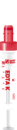 S-Monovette® EDTA K3, 3,4 ml, tampa vermelha, (CxØ): 65 x 13 mm, com etiqueta de plástico