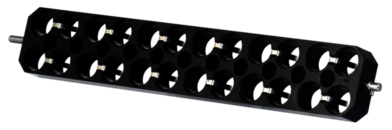 Blockrotor, für 24 Röhren bis 17 mm Ø (15 ml Röhren), für SARMIX® M 2000