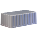 Protective cover, ABS, light grey, suitable for Block racks D17