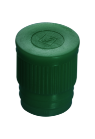 Push cap, green, suitable for tubes Ø 15.5, 16, 16.5, 16.8 and 17 mm
