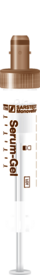 S-Monovette® Serum Gel CAT, 4,7 ml, Verschluss braun, (LxØ): 75 x 15 mm, mit Kunststoffetikett