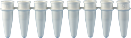 PCR strip of 8, 200 µl, PCR Performance Tested, white, PP