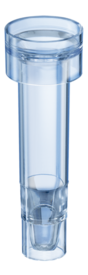 Sample tube, suitable for Abbott analyser AXSYM, transparent