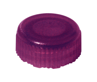 Tapón de rosca, violeta, estéril, adecuada para microtubo roscado