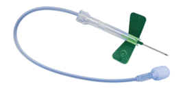 Agulha de Safety-Multifly®, 21G x 3/4'', verde, comprimento do tubo flexível: 240 mm, 1 unid./blister