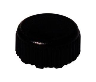 Bouchon à vis, noir, compatible avec microtube avec bouchon à vis