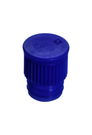 Tapón a presión, azul, adecuada para tubos Ø 15,7 mm