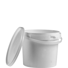 Bucket, 2 l, (ØxH): 154 x 180 mm, white, PP