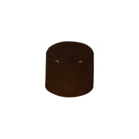 Bouchon à vis, PE-HD, marron, pour tubes 75 x 13 mm