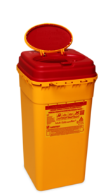 Disposal container, Multi-Safe euroMatic®, 6,000 ml, biohazard labelling