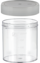 Becher multi-usage, 250 ml, (L x Ø) : 78 x 70 mm, gradué(e), PS, transparent