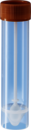 Tubo para fezes, com colher, tampa de rosca, (CxØ): 107 x 25 mm, transparente, estéril