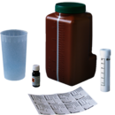 UriSet 24, with stabiliser, 3 l, with transport tube 30 ml, brown, with light protection, graduated