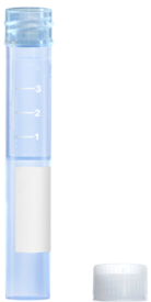 Tubo roscado, 5 ml, (LxØ): 92 x 15,3 mm, fondo intermedio cónico, fondo del tubo plano, PP, cierre incluido, 1.000 unidades/bolsa