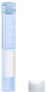 Tube avec bouchon à vis, 5 ml, (L x Ø) : 92 x 15,3 mm, double fond conique, fond du tube plat, PP, bouchon séparé, 1000 pièce(s)/sachet