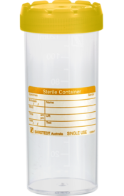 Multi-purpose container, max. volume: 120 ml, (LxØ): 105 x 44 mm, graduated, PP, translucent