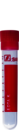 Tube à échantillon, EDTA K3, 5 ml, bouchon rouge, (L x Ø) : 75 x 13 mm, avec aplat