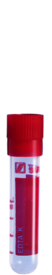 Sample tube, EDTA K3E, 2 ml, cap red, (LxØ): 55 x 12 mm, with print