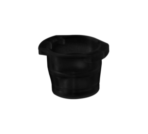 Rolha, preta, adequado para tubos Ø 10-17 mm