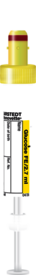 S-Monovette® Fluoruro/EDTA FE, 2,7 ml, cierre amarillo, (LxØ): 75 x 13 mm, con etiqueta de papel