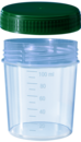 Container with screw cap, 100 ml, PP, transparent