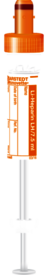 S-Monovette® Héparine de lithium LH, 7,5 ml, bouchon orange, (L x Ø) : 92 x 15 mm, avec étiquette papier