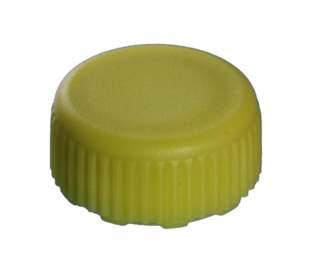 Screw cap, yellow, suitable for screw cap micro tubes