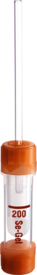 Microvette® 200 Serum Gel CAT, 200 µl, cap brown, flat base