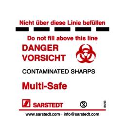 Adhesive label, (LxW): 80 x 70 mm, PE, transparent