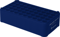 Block Rack D13, Ø orifice : 13 mm, 5 x 10, bleu