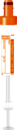 S-Monovette® Héparine de lithium LH, 4,9 ml, bouchon orange, (L x Ø) : 90 x 13 mm, avec étiquette papier