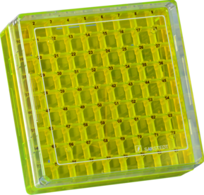 Cryobox, 132 x 132 x 53 mm, format : 9 x 9, pour 81 récipients