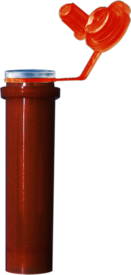 Microvette® CB 300 Lithium heparin LH, 300 µl, cap orange, push cap, flat base