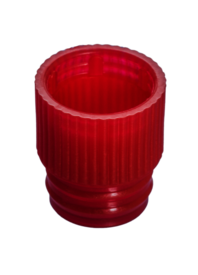 Bouchon pression, rouge, compatible avec tubes Ø 13 mm