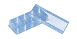 Cámara de cultivo celular x-well, 4 pocillos, en cubreobjetos