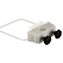 Round tube holder for round tubes and combinable with wall holder euroMatic® (95.963.001), wall holder twin plus (95.963.007) and wall holder vario 2000 (95.963.020)