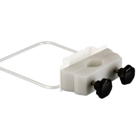 Rundrohrhalter für Rundrohre und kombinierbar mit Wandhalter euroMatic® (95.963.001), Wandhalter twin plus (95.963.007) und Wandhalter vario 2000 (95.963.020)