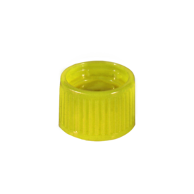 Bouchon à vis, jaune, compatible avec tubes Ø 15,3 mm