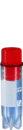 Tubo CryoPure, 2 ml, tampa de rosca QuickSeal, vermelha