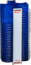 DishRack, altura: 370 mm, azul, para 88 placas de Petri de un Ø de 92 mm