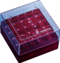 Cryobox, 75 x 75 x 52 mm, format : 5 x 5, pour 25 récipients