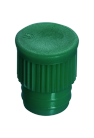 Bouchon pression, vert, compatible avec tubes Ø 15,7 mm