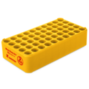 Block Rack D17, Ø opening: 17 mm, 5 x 10, yellow