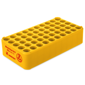 Block Rack D17, Ø orificio: 17 mm, 5 x 10, amarillo