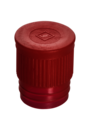 Push cap, red, suitable for tubes Ø 15.5, 16, 16.5, 16.8 and 17 mm